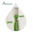 Water Drop Shape Beautiful 5 Minute Mini Sand Timer Hourglass For Kids