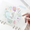 A5 A6 6 Holes Colored Notebook Loose Leaf Transparent PP Separator Pages Notebook Paper Inside Pages
