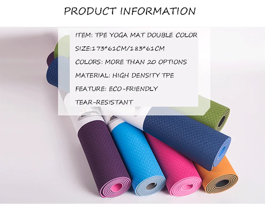 yoga mats tpe 10mm thickness