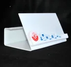 Luxury Antique Clear Acrylic Sundries Storage Makeup Organizer Box,Promotion Board Holder Sign Stand