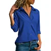 Women Clothing Cheap Price Tops Shirts Online Shopping Lady Decent And Stylish Button Detail Long Sleeve Blouse