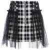 R30004S wholesale cheap price zipper high waist pleated design women's skirts