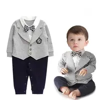 2018 Amazon Hot Sell Wholesale Baby Long Sleeve Clothes Newborn Baby Boys Romper Suits with Tie
2018 Amazon Hot Sell Wholesale Baby Long Sleeve Clothes Newborn Baby Boys Romper Suits with Tie