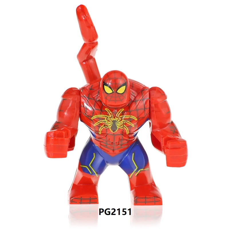 Bloques de construcción de súper héroes de gran tamaño Spiderman ladrillos las cifras de los niños de juguetes PG2151