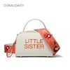 Trendy Lady Small Satchel Women PU Leather Crossbody Bag Girl Cute Shoulder bag Letter Embroidery Messenger Bag