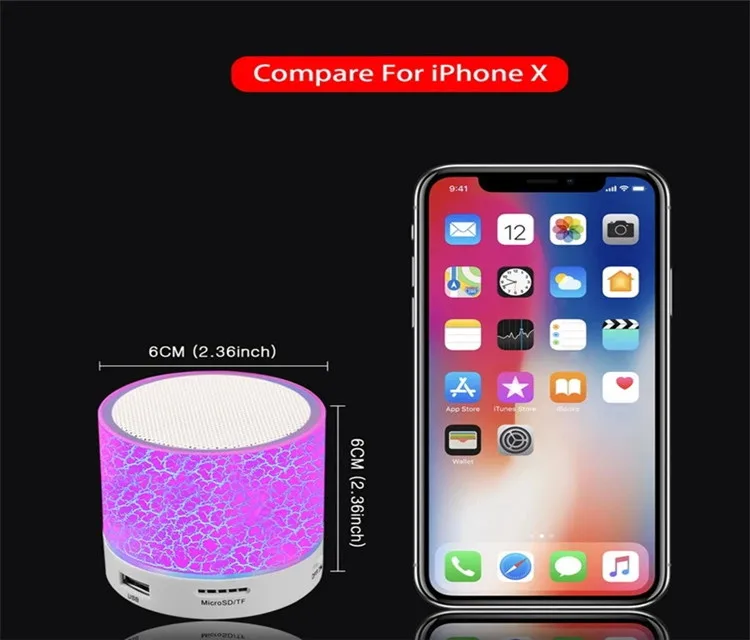 Wholesale LED Mini S10 Speakers Portable Wireless speaker bluetooth speaker - ANKUX.COM