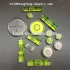 Hand Tool Parts Plastic Bubble Spirit Level, bullseye Round level bubble vials