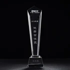 Custom sports star crystal award trophy for business gifts