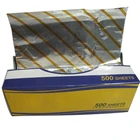 Myanmar/China Manufacturer Colored Printed Pop Up interfolded Aluminum Foil Sheets