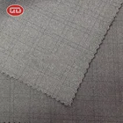 Cheap stock wholesales plaid poly satin fabric for men suit