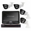 Wireless 1mp 1.3mp 2mp 4ch LCD screen wifi NVR Screen 10.1 monitor kit offer by CCTV OEM factory Wireless camera system