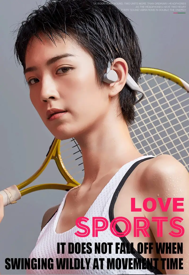 Bone conduction wireless bluetooth headphone with microphone for samsung xiaomi huawei iphone - ANKUX.COM
