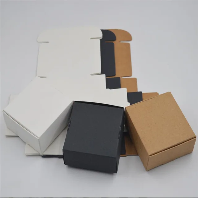 paper packaging box,black cardboard handmade soap box,white