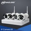 HD IP Camera 4CH NVR kit Outdoor,CCTV outdoor wireless, Host 64 Zones Wireless Sensors