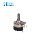 3 pins Carbon film WH138 rotary potentiometer with switch
