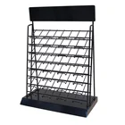 Tabletop quartz stone mosaic sample display rack for showroom