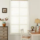 Translucent horizontal double layer roller blinds