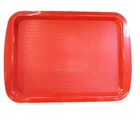 Wholesale flat plastic black rectangle hospital fast food serving tray