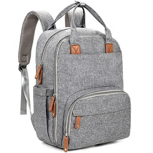 

Waterproof Diaper Bag Backpack Large Multifunction Travel Back Pack Maternity Baby Nappy Changing Bags, Gray or as you like