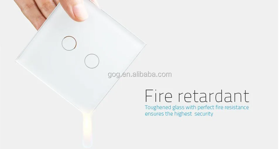 Crystal glass panel z-wave zigbee wireless remote control on off led light switch - ANKUX.COM