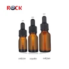 Amber Vial 5ml 10ml 15ml Amber Essential Oil Glass Bottle Glass Vial With Glass Pipette Black Dropper