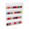 Retail wall mounted clear pmma plexiglass lipstick display 4 tiers acrylic nail polish cosmetic display shelf