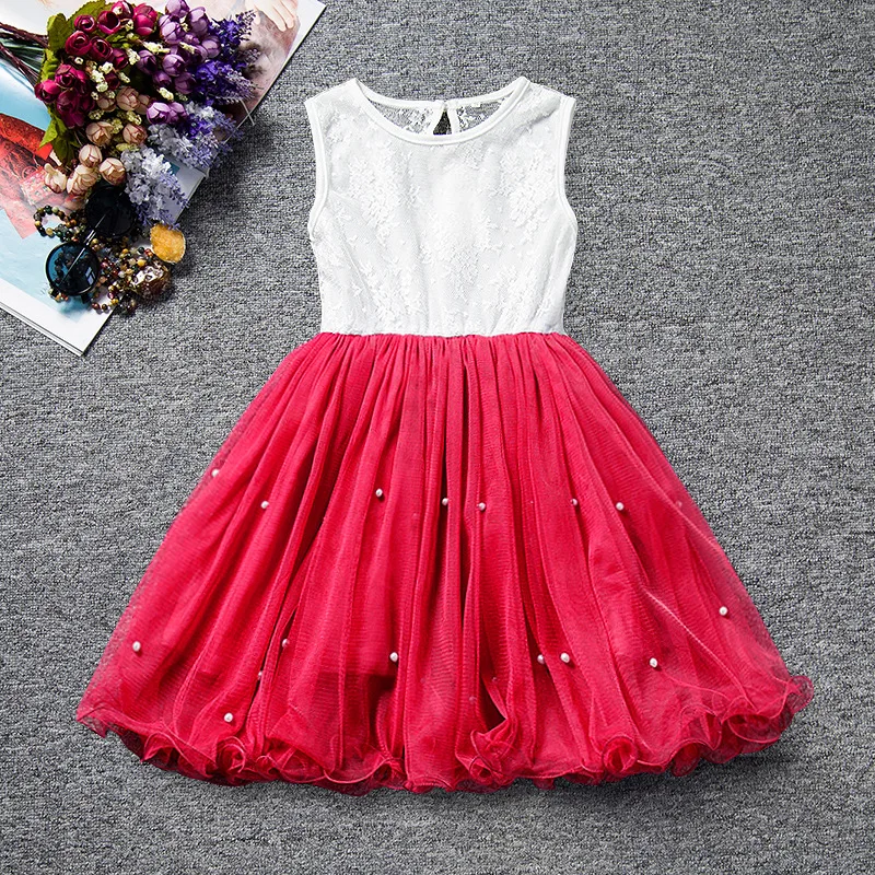 Wholesale Sleeveless Children Clothing Girl Kids Lace Dress, White/pink/purple/red/rose madder
Wholesale Sleeveless Children Clothing Girl Kids Lace Dress, White/pink/purple/red/rose madder