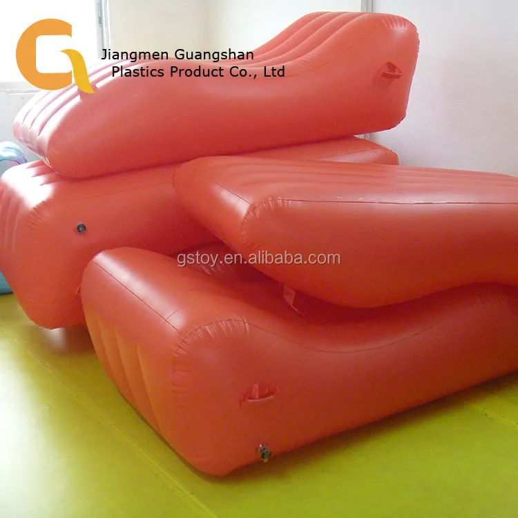 transparent inflatable sex sofa pink