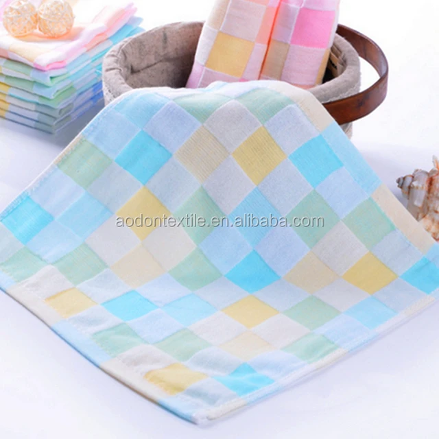 cheap 100% cotton hand towel kids face towel handkerchief gauze