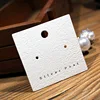 cheapest white earring card custom earring card jewelry hangtag paper card yiwu