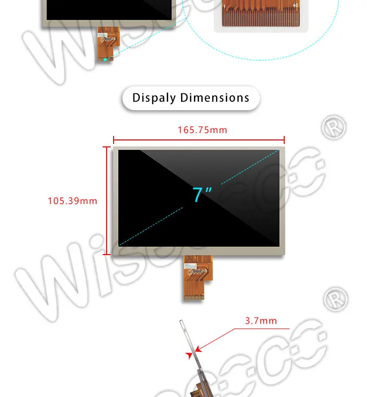 lvds 40 pin LCD screen