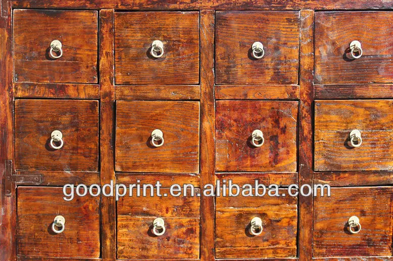 Hand Carved Chinese Antique Wood Medicine Cabinet Cupboard RARE!4.jpg