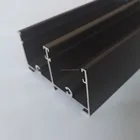 Extrusion Alloy 6063 t5 Aluminum profiles anodized bronze surface for make sliding windows frame for Zambia market