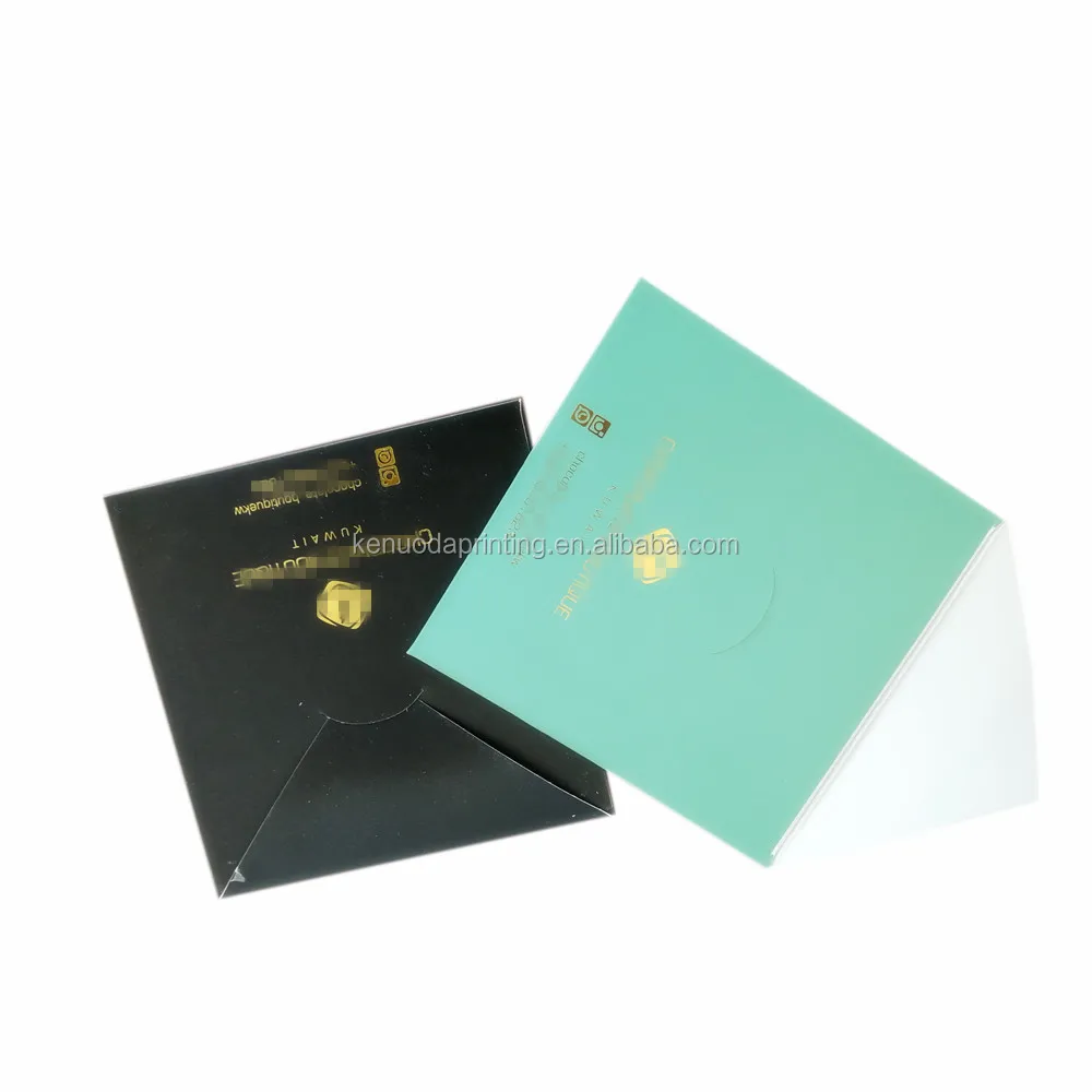 board envelope packaging with foil stamping logo for jewellery