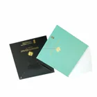 recycled paper cardboard envelope packaging with foil stamping logo for jewellery