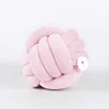 Luxury And Europe Style Baby Pink Handmade Tube Knot Ball Pillow Throw Floor Cushion