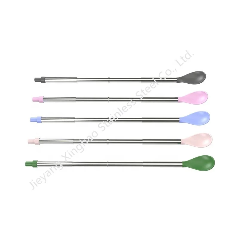 Multifunctional Metal Straw Spoon Stirrer Set Drinking Straw Collapsible Straw with Hard Case, Black, blue, green, purple, pink
Multifunctional Metal Straw Spoon Stirrer Set Drinking Straw Collapsible Straw with Hard Case, Black, blue, green, purple, pink