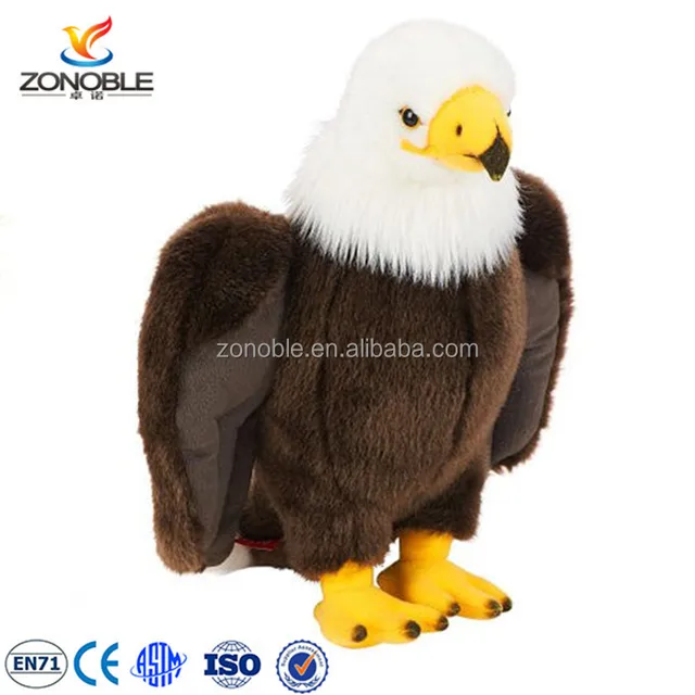 high quality eagle bird plush stuffed animal toy custom soft