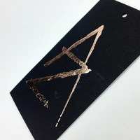 Rose Gold Foil Printing Cardboard Hang Tags Custom Luxury Paper uv Hangtags for Clothing
Rose Gold Foil Printing Cardboard Hang Tags Custom Luxury Paper uv Hangtags for Clothing