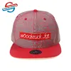 Cool Light Waterproof Reflective Fabric Red Snapback Hats And Cap