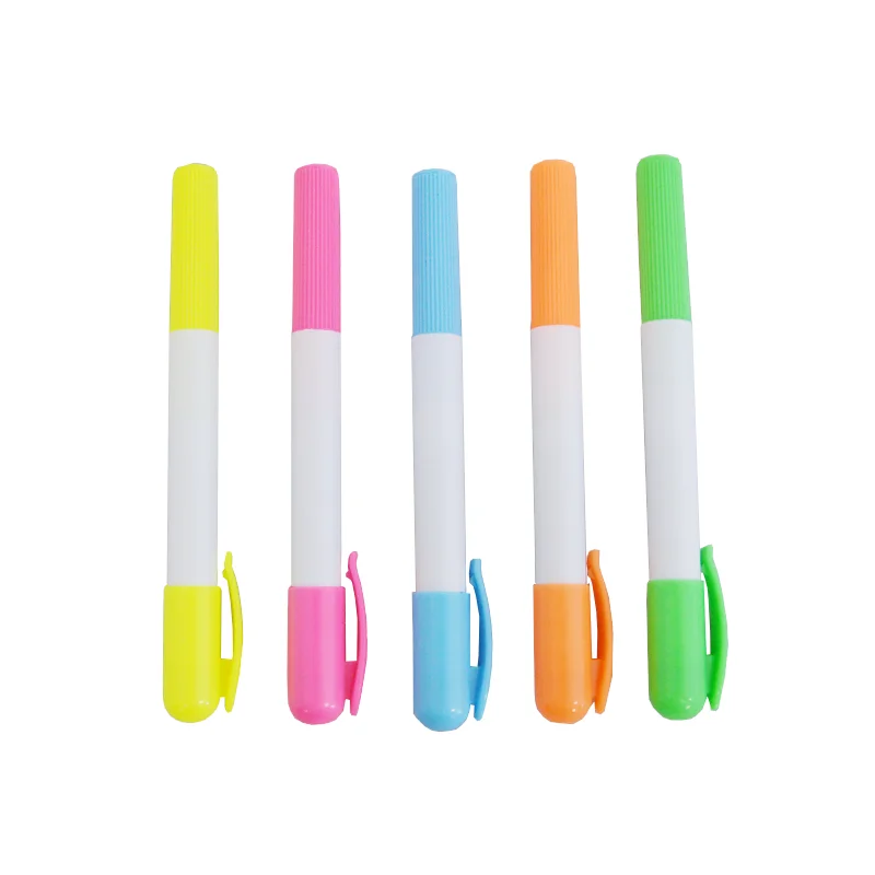 Different color costom magic rainbow highlighter marker pen