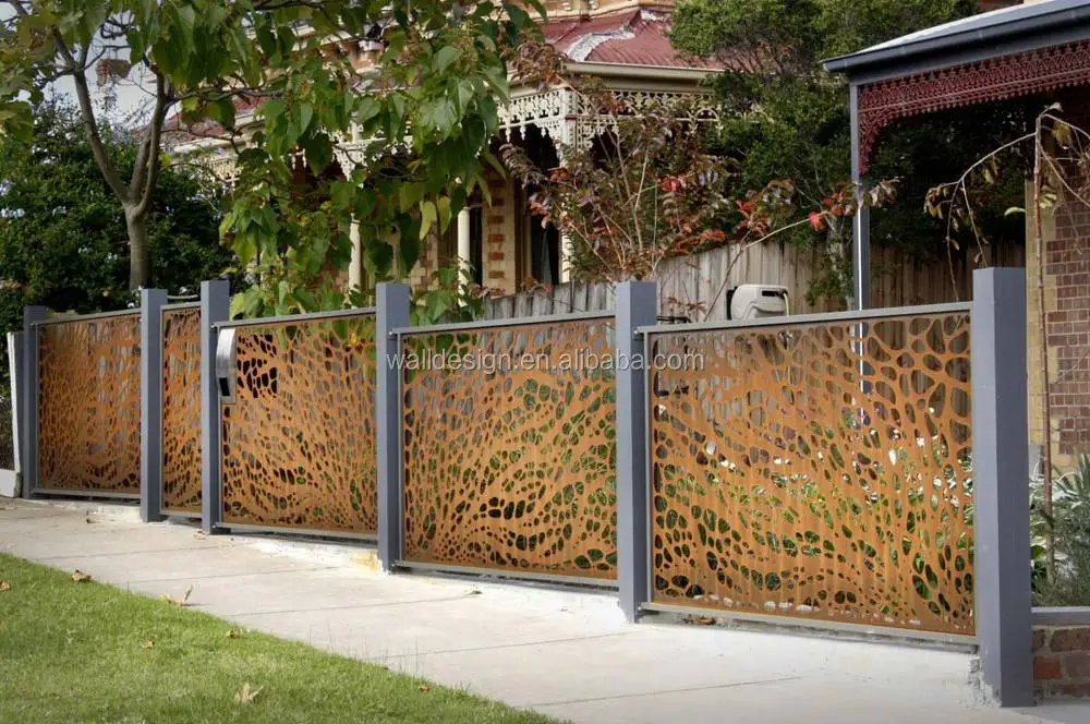 Popular Laser Cut Art Metal Fence For Garden Decoration View