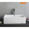 ce certificated medium size countertop white ceramic cube shape sink