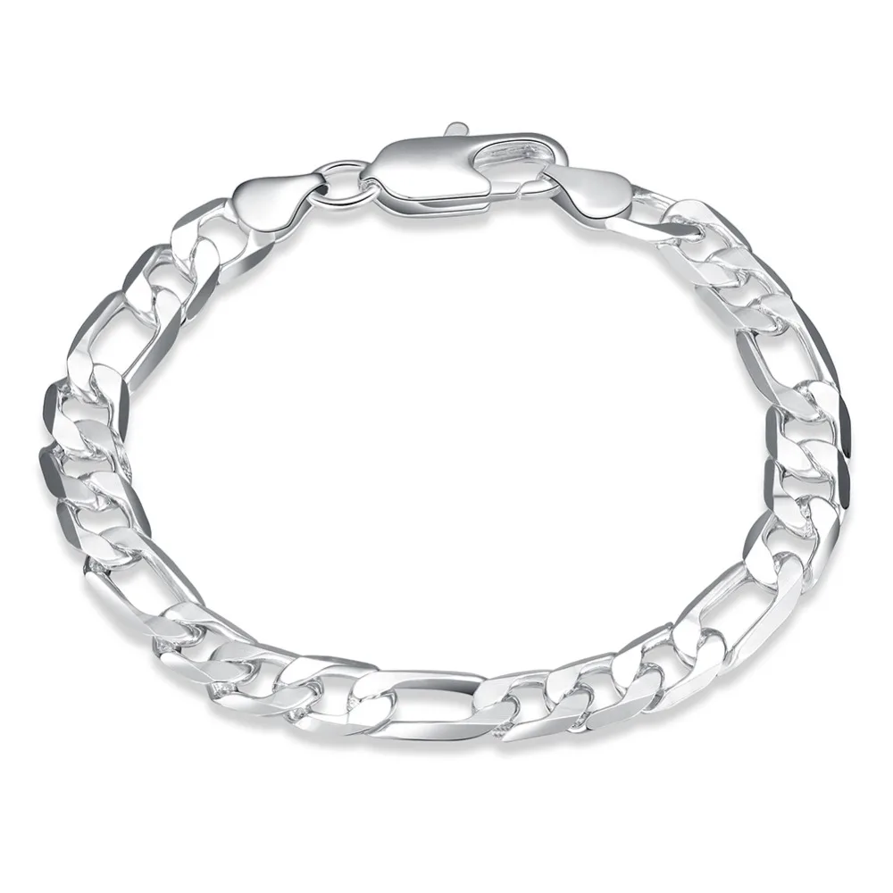 Fashion 925 Sterling Silver Twist-linked Bangle Bracelet Charm Chain Men Jewelry Gift
Fashion 925 Sterling Silver Twist-linked Bangle Bracelet Charm Chain Men Jewelry Gift