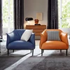 Italian Design Comfortable Hotel Leather Single seat Sofa Chairs