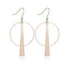 Factory Custom Fashion Design charm women drop hoop earrings for women