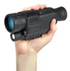 High Quality 5x40 black night vision monocular support video , distance 200m night vision telescope handheld binocular