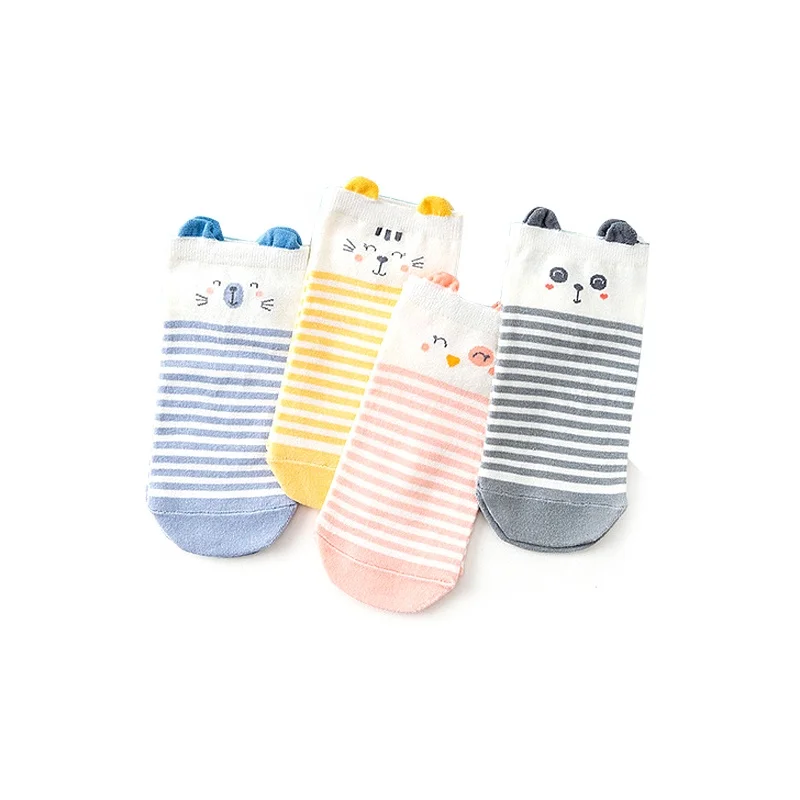 Spring And Summer New Carola 4 Pairs Of Pink Ear Animal Women Cotton Boat Socks In Gift Boxes, As pic
Spring And Summer New Carola 4 Pairs Of Pink Ear Animal Women Cotton Boat Socks In Gift Boxes, As pic