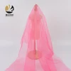 See through high quality 100 polyester glitter silver dot pink mesh fabric for wedding dress