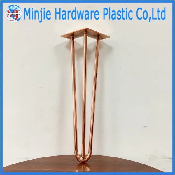 Copper Plating Or Rose Gold Hairpin Table Legs Buy Hairpin Legs